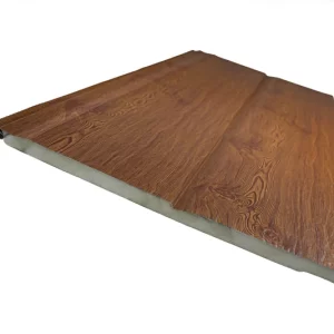 Siding metal nogal corrugado - 2 tablas 3,80m x 0,38m x 16mm