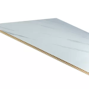 Revestimiento interior bambu blanca matizada negro y gris - 2,40m x 0,40m x 9mm