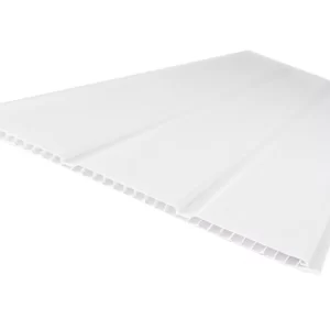 Cielo raso pvc blanco efecto 3 tablas - 2.40 m x 0.30 m x 8mm